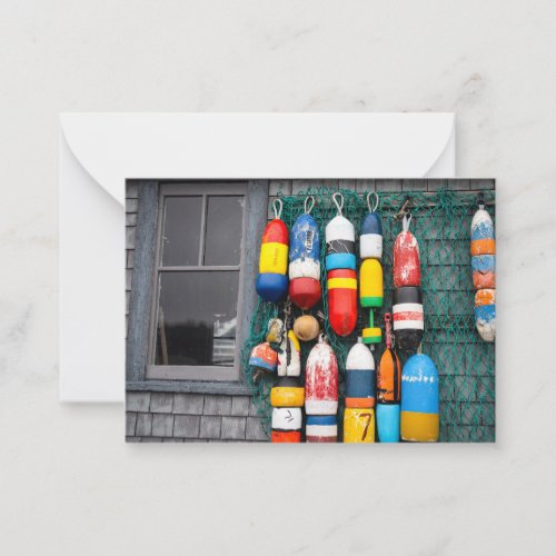 Strung Up Buoys Note Card