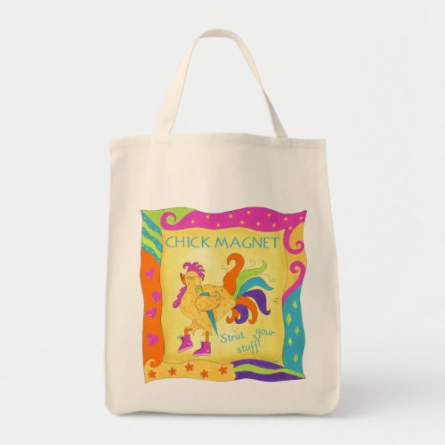 Strut Your Stuff Chick Magnet Grocery Bag