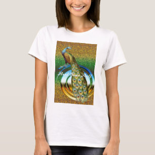 Strut Your Stuff Peacock Colors Women’s Art  T-Shirt