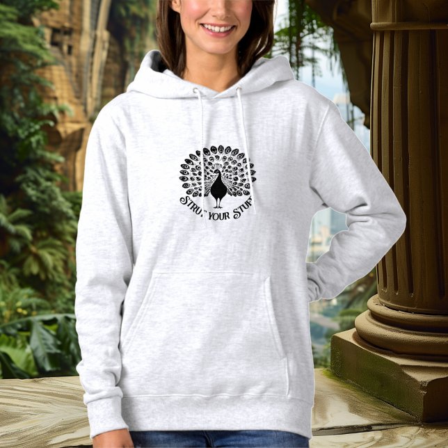 Strut Your Stuff Peacock Hoodie – Bold Statement  (Creator Uploaded)