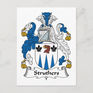 Struthers Family Crest Postcard