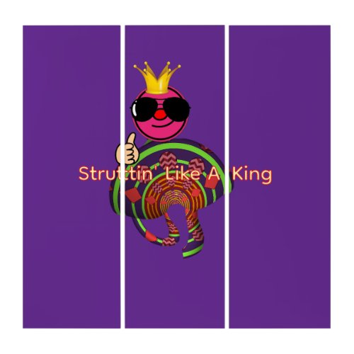 Struttin' Like a King Purple Triptych
