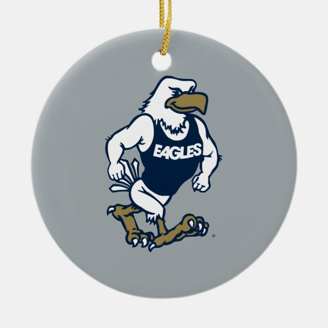 Strutting Eagle Ceramic Ornament (Front)