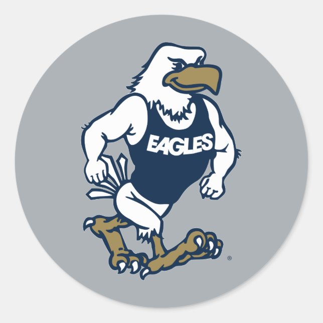 Strutting Eagle Classic Round Sticker (Front)