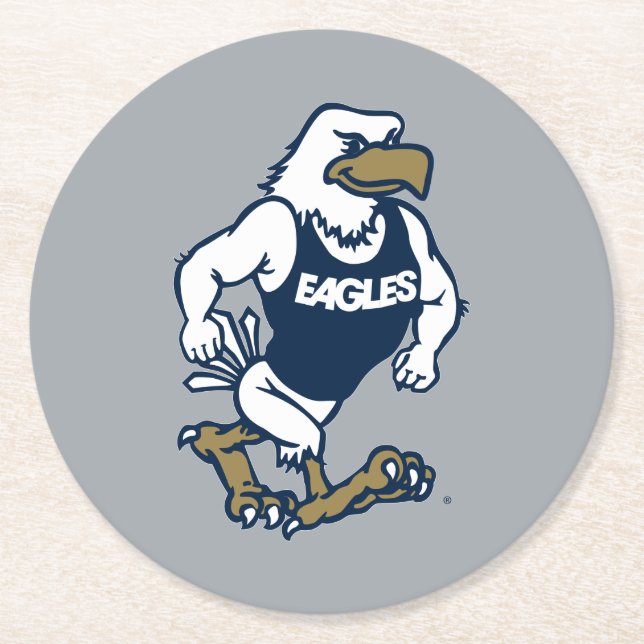 Strutting Eagle Round Paper Coaster (Front)