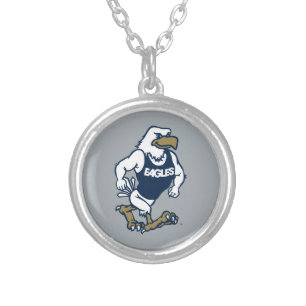 Strutting Eagle Silver Plated Necklace