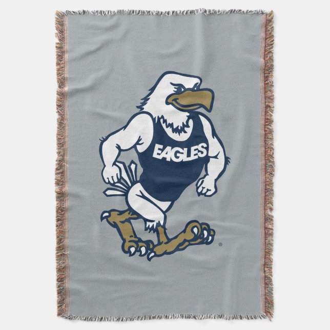 Strutting Eagle Throw Blanket (Front Vertical)