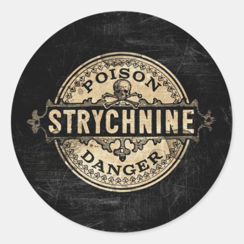 Strychnine Vintage Style Poison Label