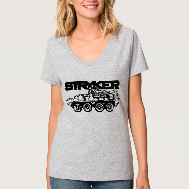 Stryker Women's Hanes Nano V-Neck T-Shirt (Front)
