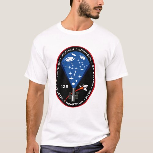 STS 125 Hubble Space Telescope Mission Patch T_Shirt