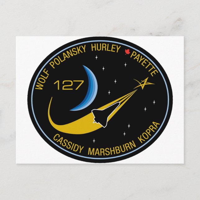 STS-127 Mission Patch Postcard (Front)
