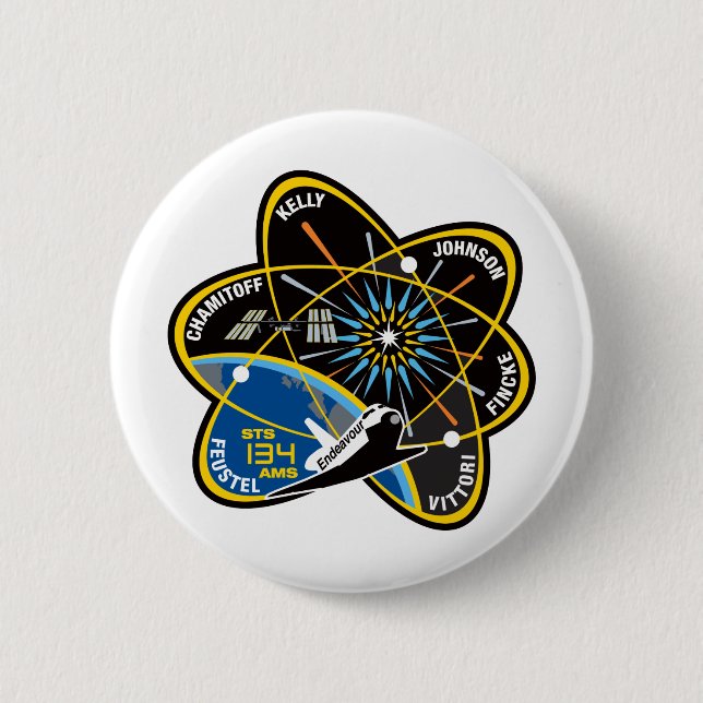 STS 134 Endeavour Button (Front)