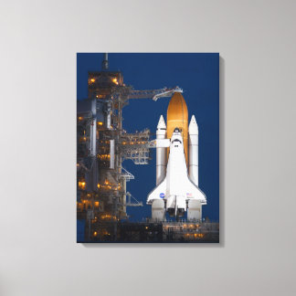 STS-135 Night Before Launch Wrapped Canvas Print