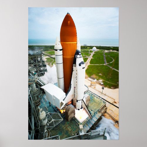 STS_135 Space Shuttle Atlantis Launch Poster