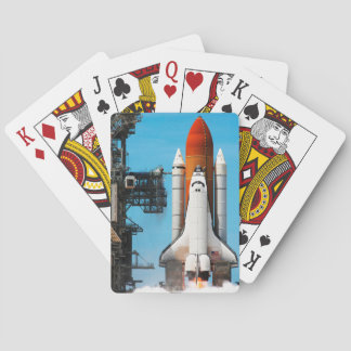 STS-135 Space Shuttle Atlantis Lifting Off Poker Cards