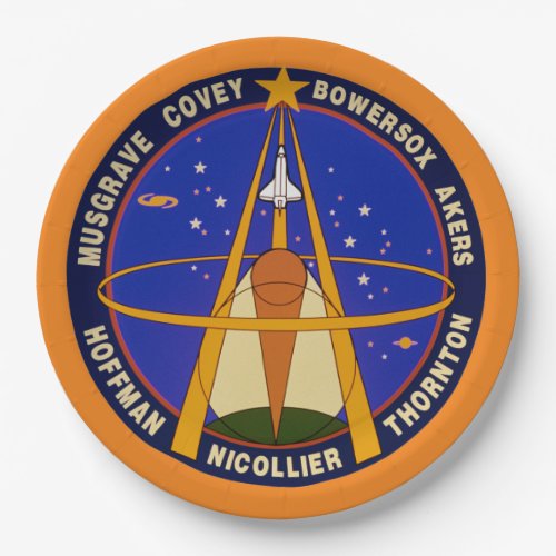 Sts_61_Mission Patch   Paper Plates