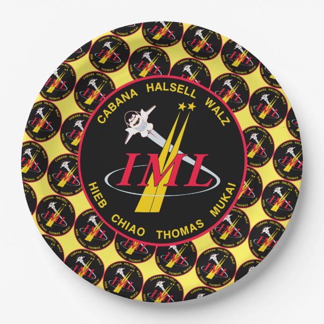STS-65 Mission Insignia  Paper Plates (Front)