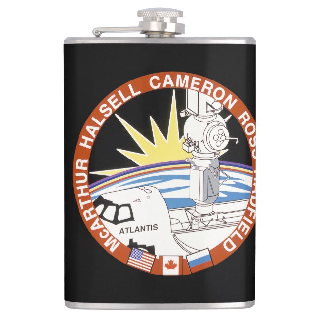 Sts-74 (Mission Patch)   Flask (Front)