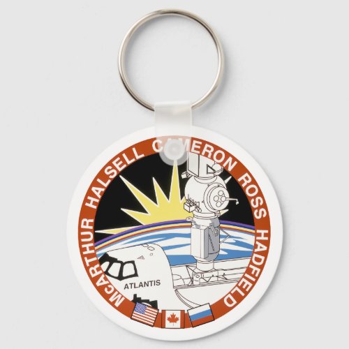Sts_74 Mission Patch  Keychain