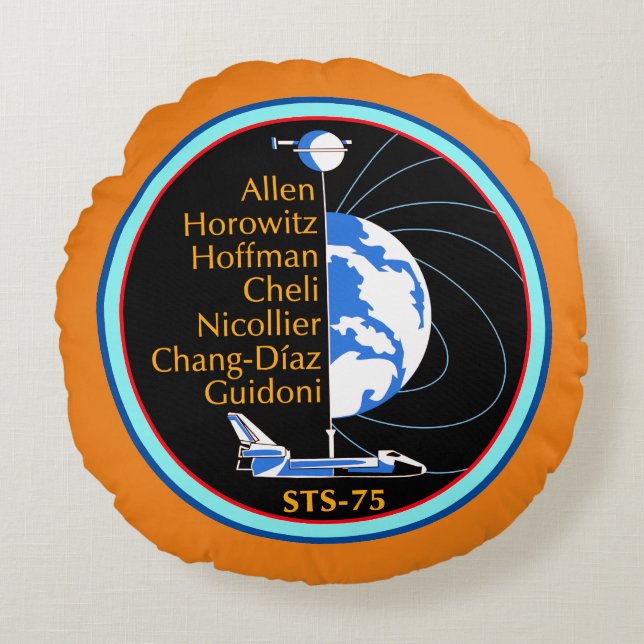 Sts-75-patch  round pillow (Front)