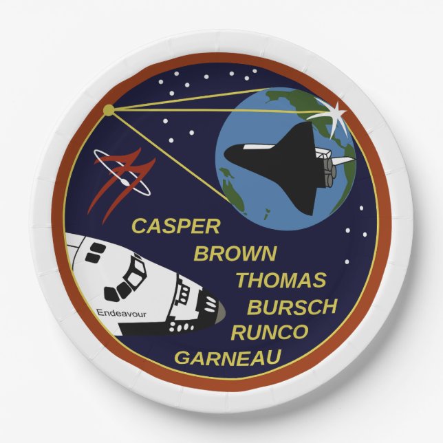 STS-77  PAPER PLATES (Front)