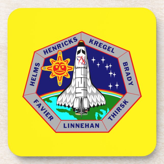 STS-78  BEVERAGE COASTER (Front)