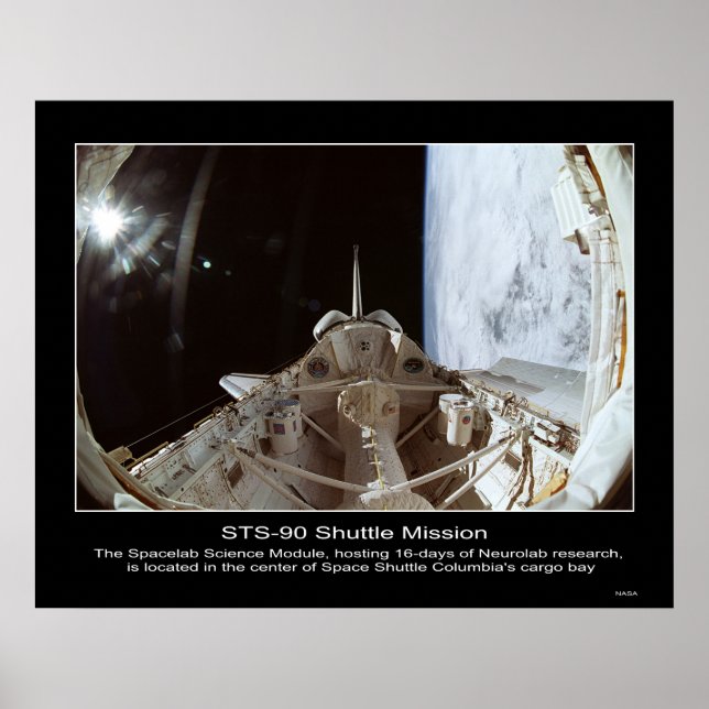 STS-90 NeuroLab Space Module. Poster (Front)