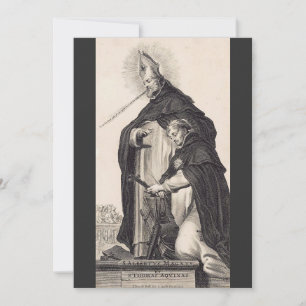 Sts. Albert the Great and Thomas Aquinas Fine Art Invitation