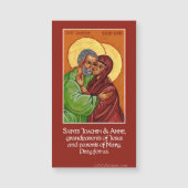 Sts. Anne & Joachim Prayer Magnet (Front)