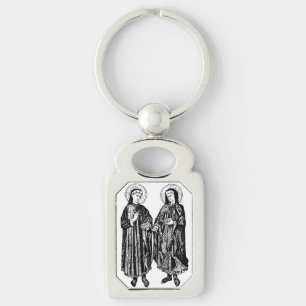 Sts. Cosmas and Damian Patron Saints of Healthcare Keychain