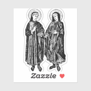 Sts. Cosmas and Damian Patron Saints of Healthcare Sticker