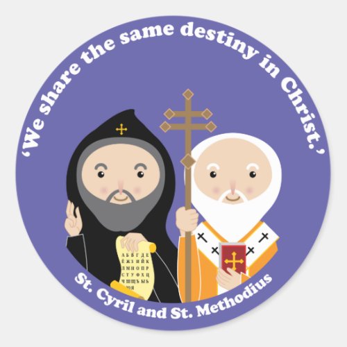 Sts Cyril and Methodius Classic Round Sticker