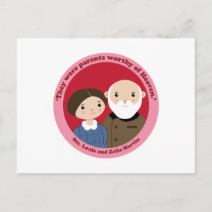 Sts. Louis and Zelie Martin Postcard
