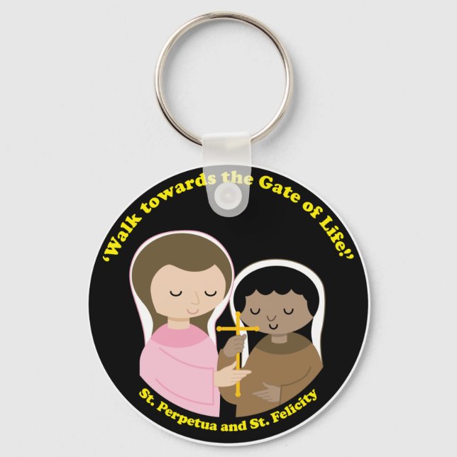 Sts. Perpetua and Felicity Keychain (Front)