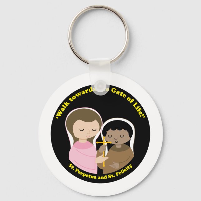 Sts. Perpetua and Felicity Keychain (Front)