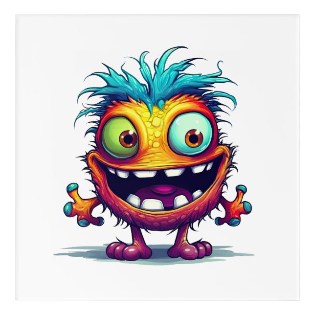 Stu 001 is the Mini Troll Acrylic Print (Front)