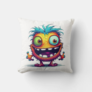 Stu 001 is the Mini Troll Throw Pillow