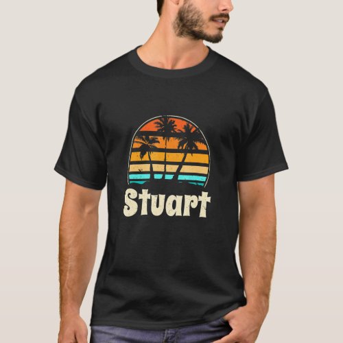 Stuart Florida Beach Fl Beach Bum Us Cities Summer T_Shirt