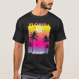 Stuart Florida Fl summer vintage Sunset T-Shirt
