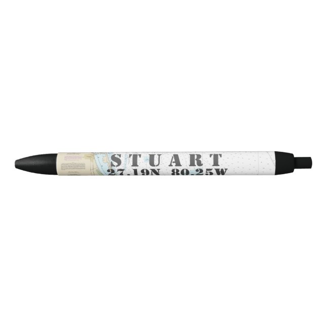 Stuart Florida Home Port Nautical Navigation Chart Pen (Front)