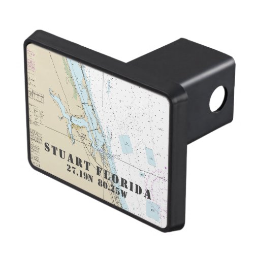 Stuart Florida Latitude Longitude Nautical Tow Hitch Cover