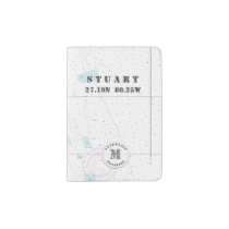 Stuart, Florida Monogram Nautical Chart Passport Holder