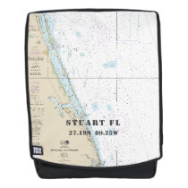 Stuart Florida Nautical Latitude Longitude Backpack