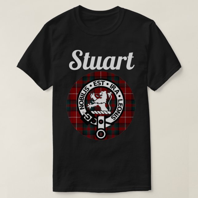 Stuart Of Bute Clan Scottish Name Coat Of Arms Tar T-Shirt (Design Front)