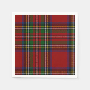 Stuart Plaid Tartan Christmas Napkins