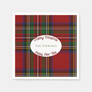 Stuart Plaid Tartan Christmas Napkins
