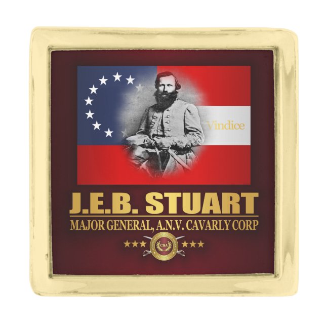 Stuart (Southern Patriot) Gold Finish Lapel Pin (Front)