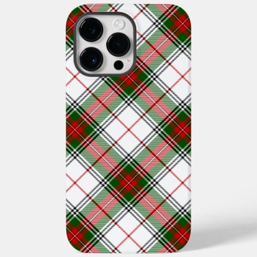 Stuart  Stewart Red Green White Plaid Case_Mate iPhone 14 Pro Max Case