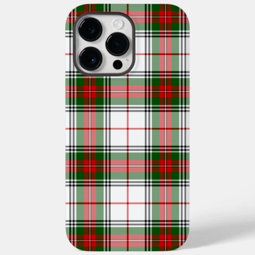 Stuart  Stewart Red Green White Plaid Case_Mate iPhone 14 Pro Max Case