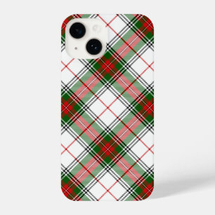 Stuart / Stewart Red Green White Plaid iPhone 14 Case